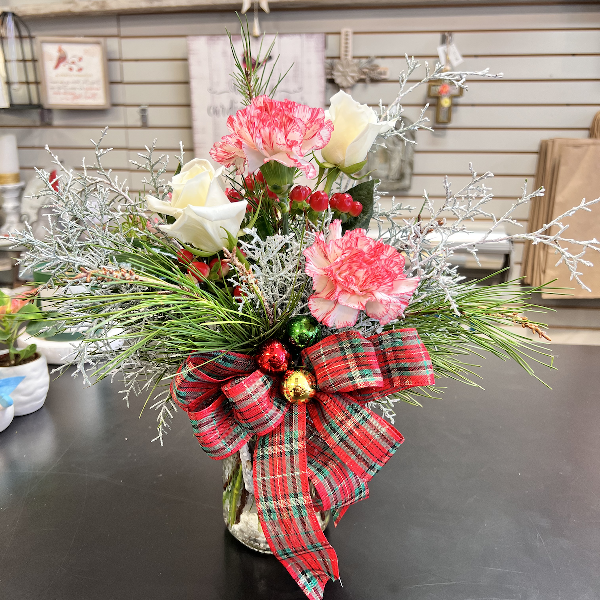 Peppermint Swirl Arrangement
